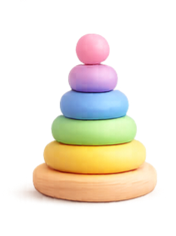 Rainbow Stacking Rings
